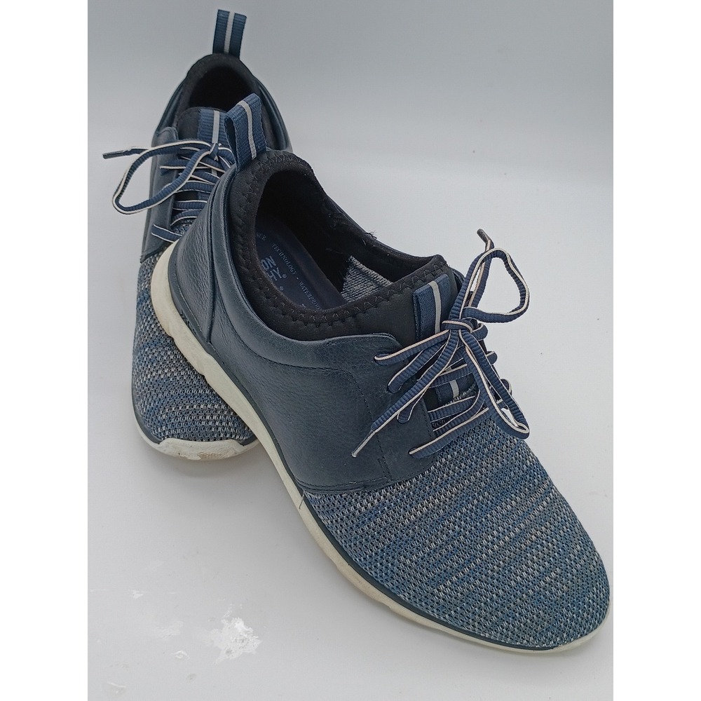 Johnston & Murphy Mens XC4 Blue 8.5 M Waterproof Knit Sneakers